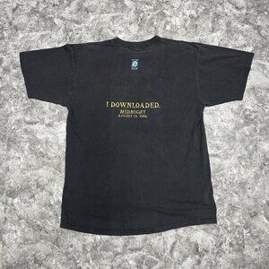 Vintage 90s Microsoft T-Shirt Internet Explorer Midnight Madness Black Mens XL